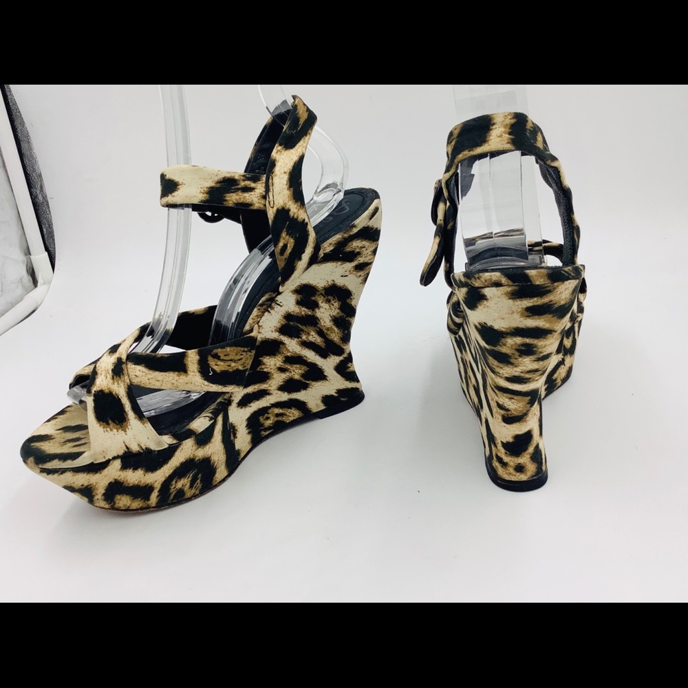 Alice and Olivier Fabulous Leopard 5”Platforms sz7 - Picture 4 of 6